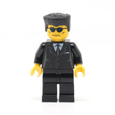 LEGO trn116 - Suit Black (Flat Top, Blue Sunglasses)